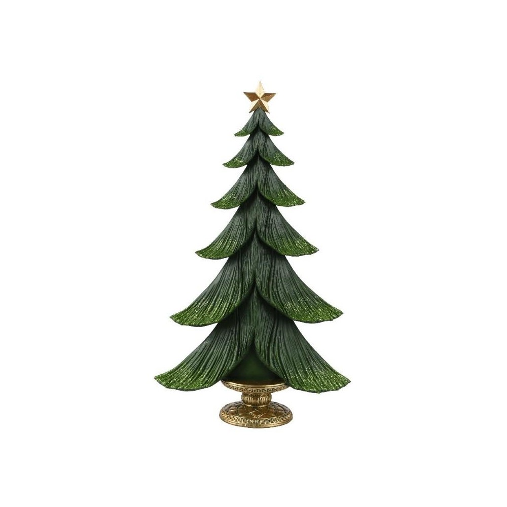 ALBERO DECORATIVO VERDE RESINA H.48CM.